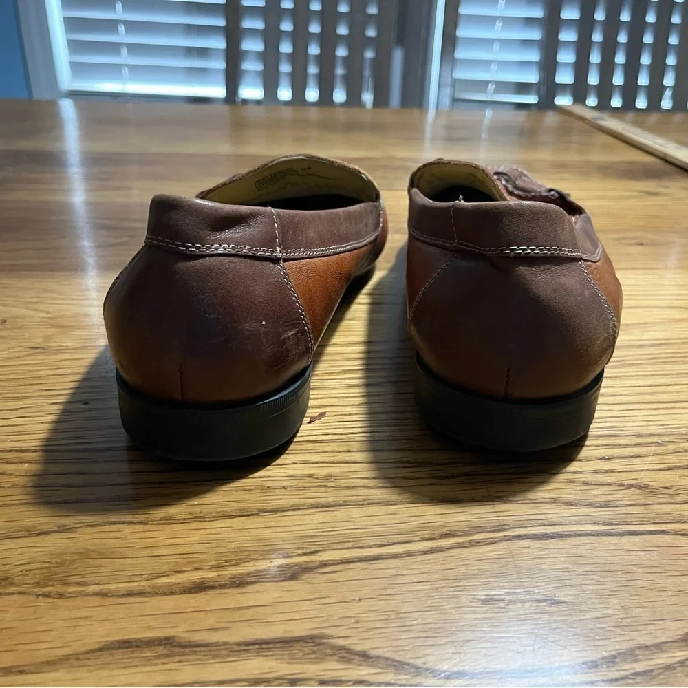 Brass Boot Walking Gloves Brown Loafer Leather Tassel Mens 12W